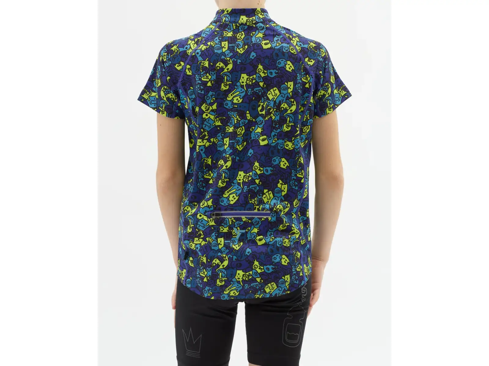 Silvini Scrivia kids jersey short sleeve Blue/Neon