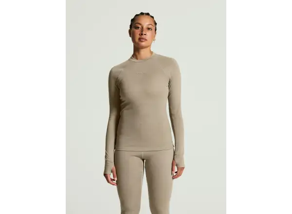 CRAFT Wool Comfort RN LS women's T-shirt beige
