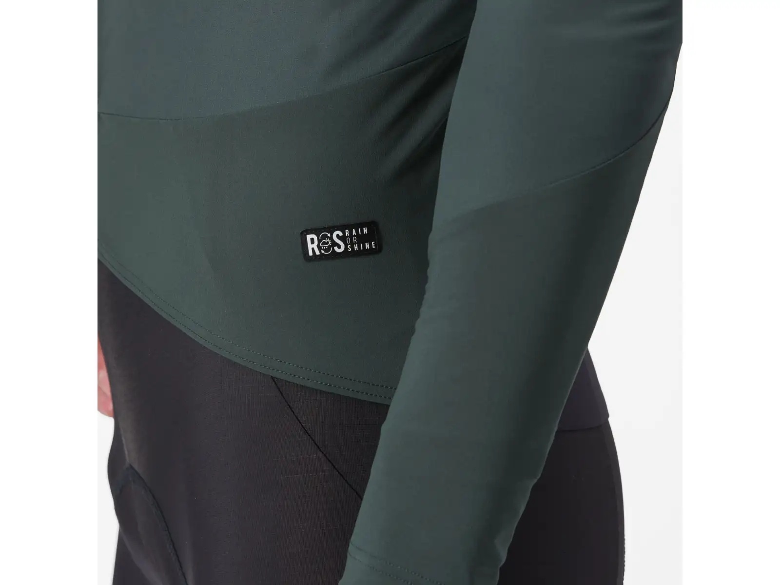 Castelli Beta RoS men's jacket Rover Green/Red Orange