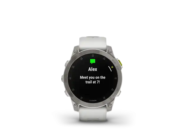 Garmin epix Gen 2 Sapphire Edition smart watch Titanium/White