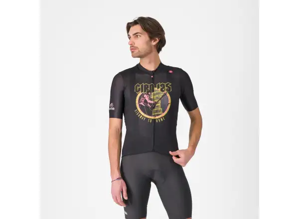 Castelli Giro Highway To Rome men's jersey short sleeve Nero