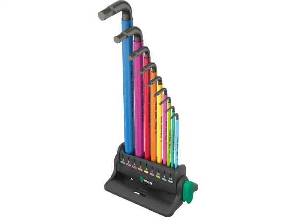 Wera 950/9 Hex-Plus Multicolour 3 Allen L-key set 9 pcs with holder
