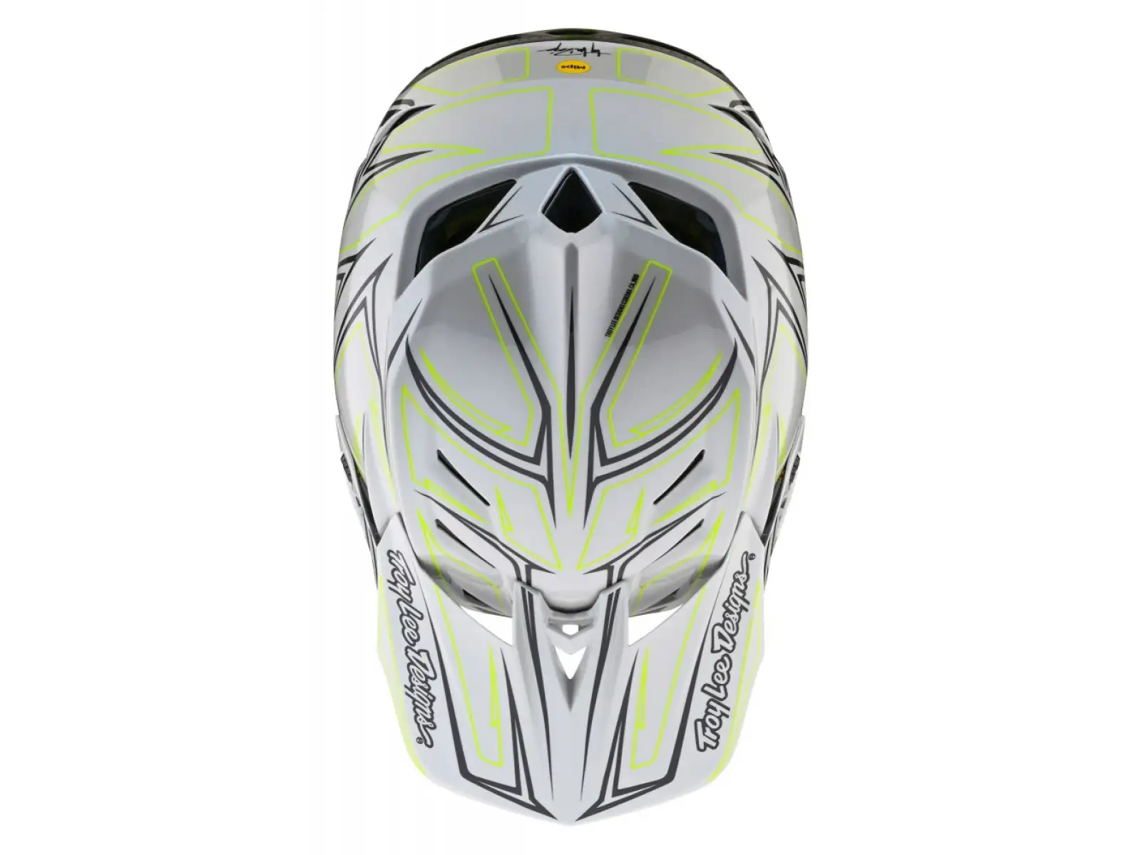 Troy Lee Designs D4 Composite MIPS Pinned helmet Light Gray