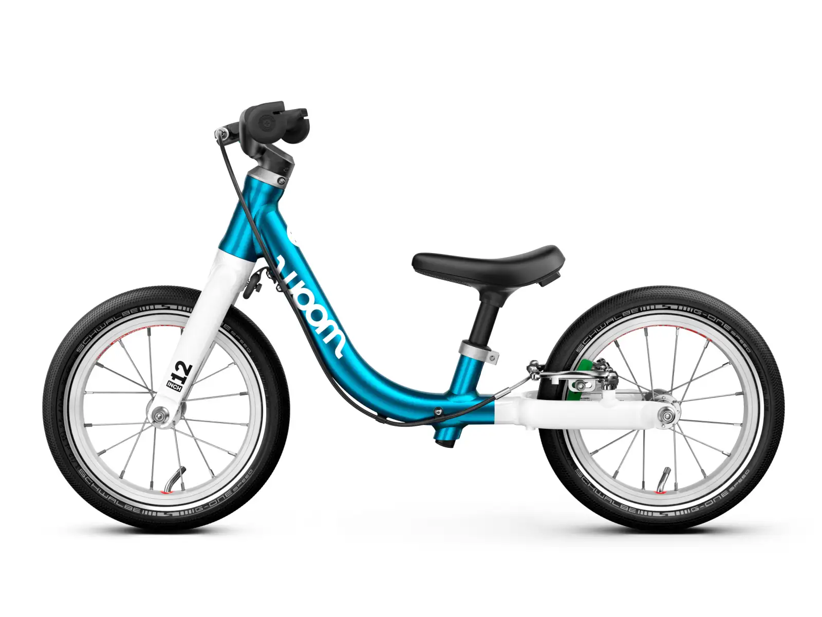 Woom GO 1 children's balance bike 12" Metallic Blue