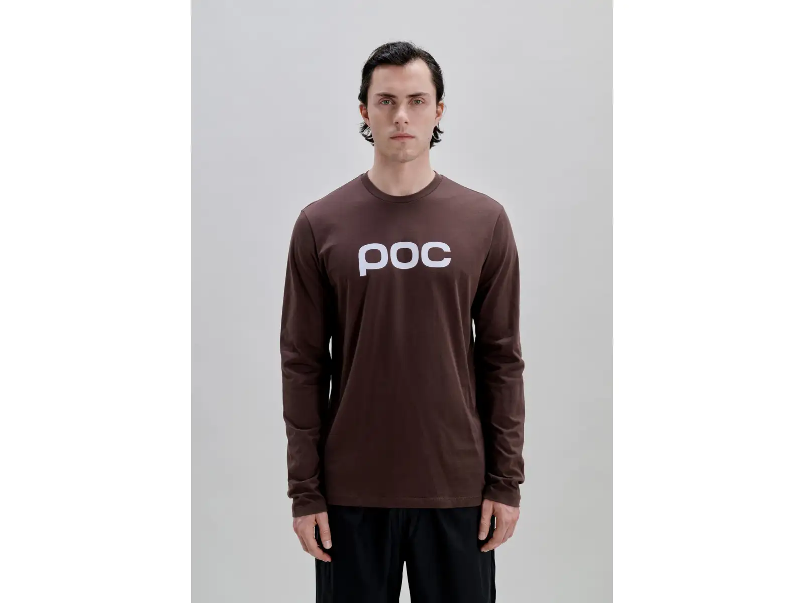POC L/S Tee long sleeve T-shirt Bronzite Brown