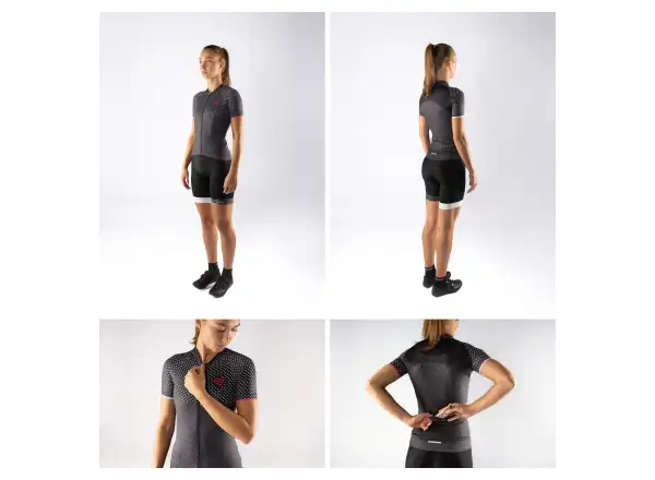 Force Points women's jersey short sleeve black/pink