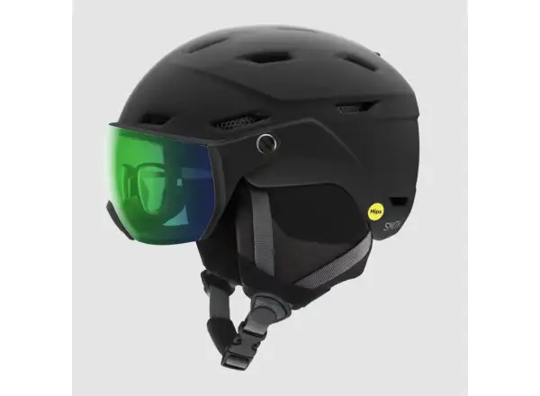 Smith Survey EU ski helmet Matte Black / ChromaPop Everyday Green Mirror