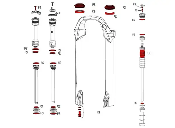 Rock Shox Service Kit Full 30 GOLD service kit