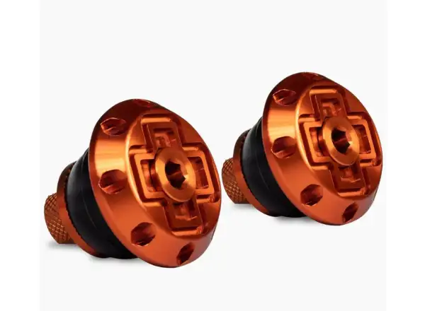 Muc-Off Disco Bar End Plugs handlebar ends orange