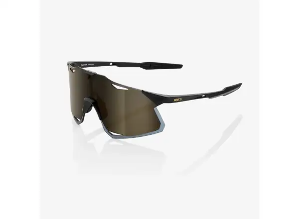 100% Hypercraft Sports Matte Black/Soft Gold Sunglasses