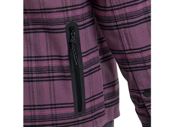 Troy Lee Designs Grind Flannel men's shirt Plaid Deep Purple