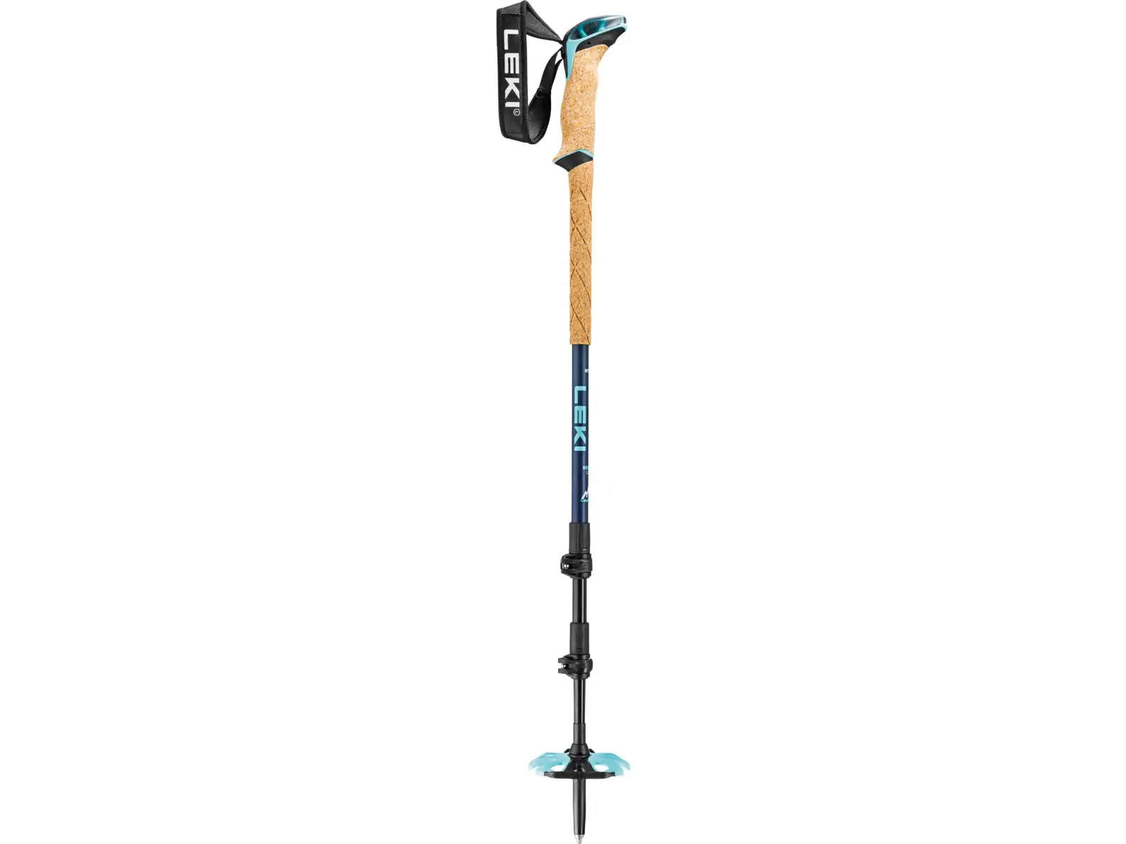 Leki Winter tour Bernina Lite 3 women's ski touring poles Denim blue/Dark blue/Mint