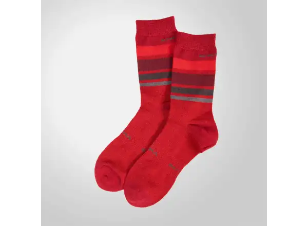 Endura Merino Stripe socks Red