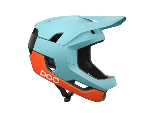 POC Otocon Race MIPS helmet Indicolite Blue Matt/Carnelian Orange Matt