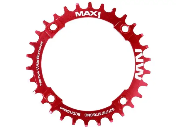 MAX1 Narrow Wide chainring BCD104, 30t red