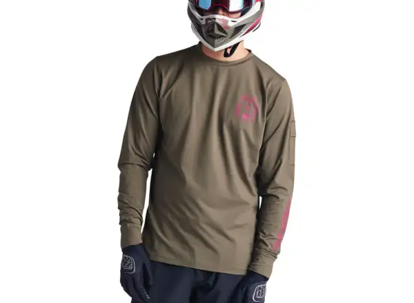 Troy Lee Designs Ruckus Ride Tee men's jersey long sleeve Fangs Olive