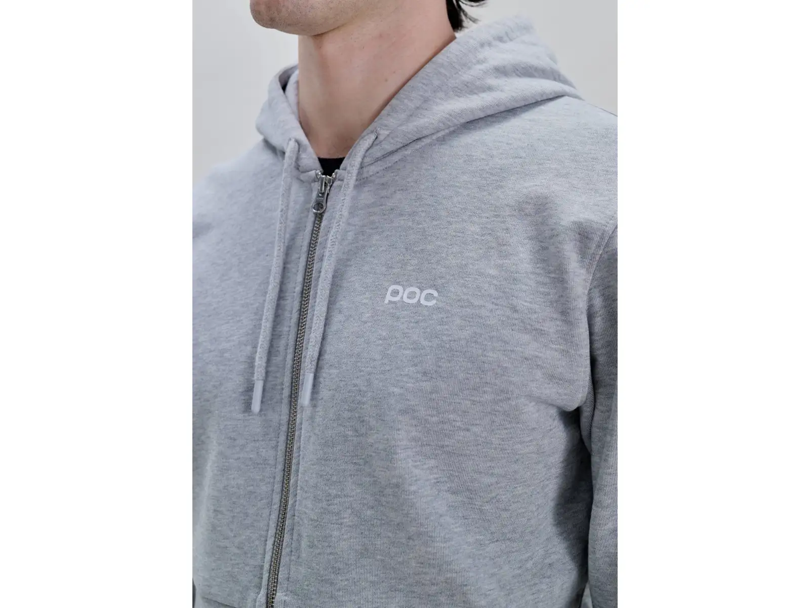 POC Zip Hoodie zip-up hooded sweatshirt Grey Melange