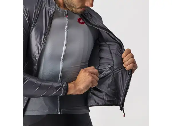 Castelli Aria Shell men's jacket Dark Gray