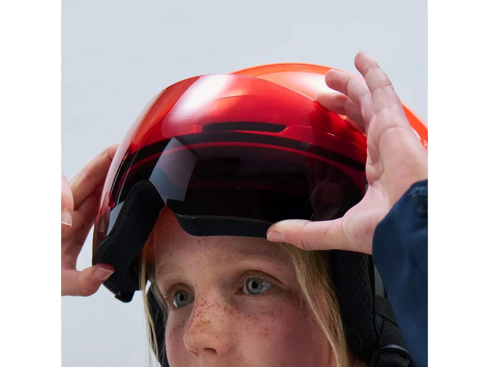 POC POCito Obex Visor children's ski helmet Fluorescent Orange