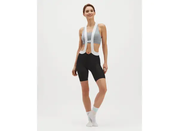 Silvini Santerno women's bib shorts with pad Black/White