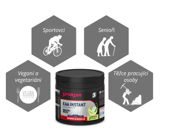 Sponser EAA Instant 300 g Amino Acids Powder Green Apple