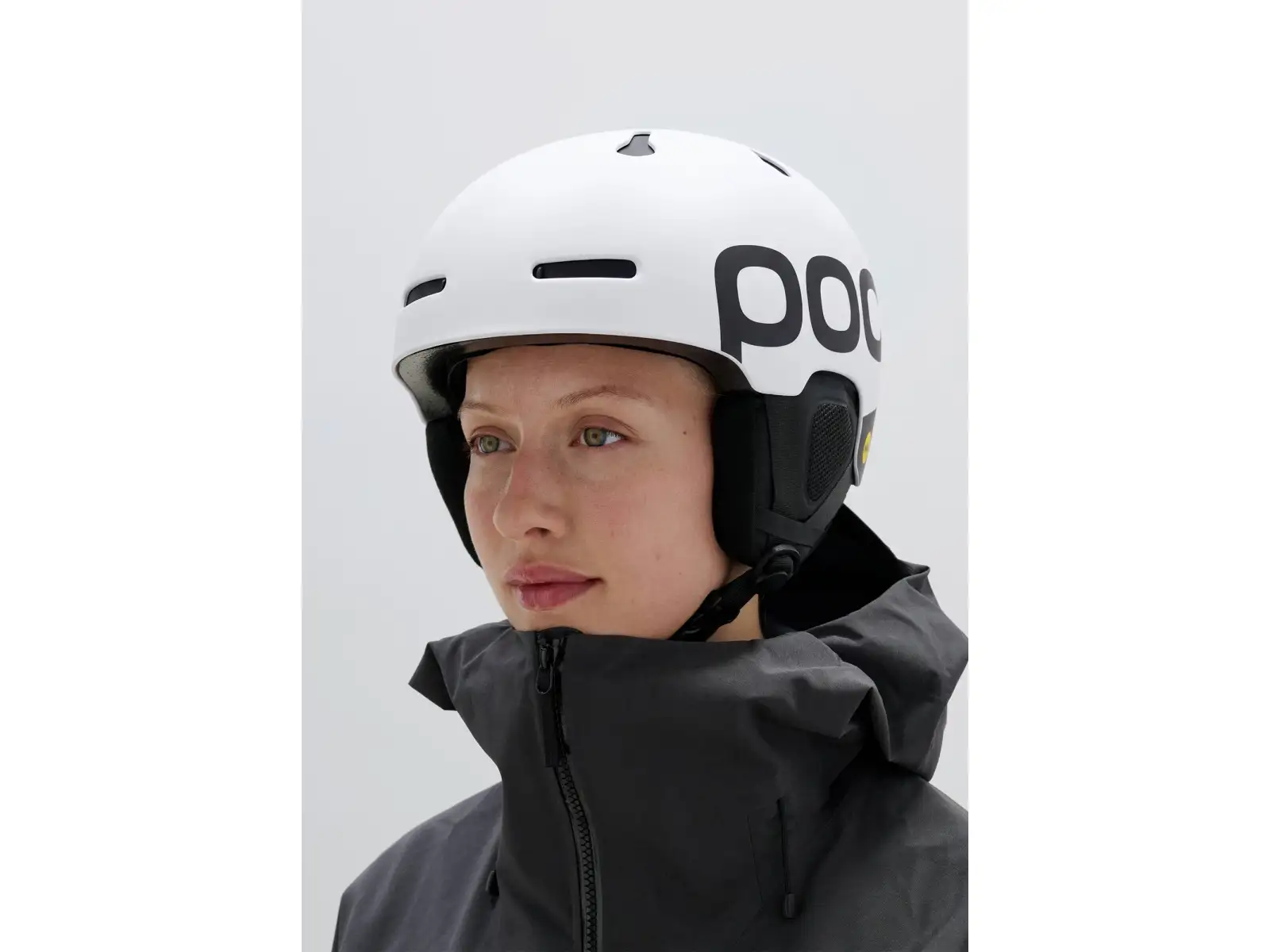 POC Auric Cut BC MIPS ski helmet Hydrogen White Matt