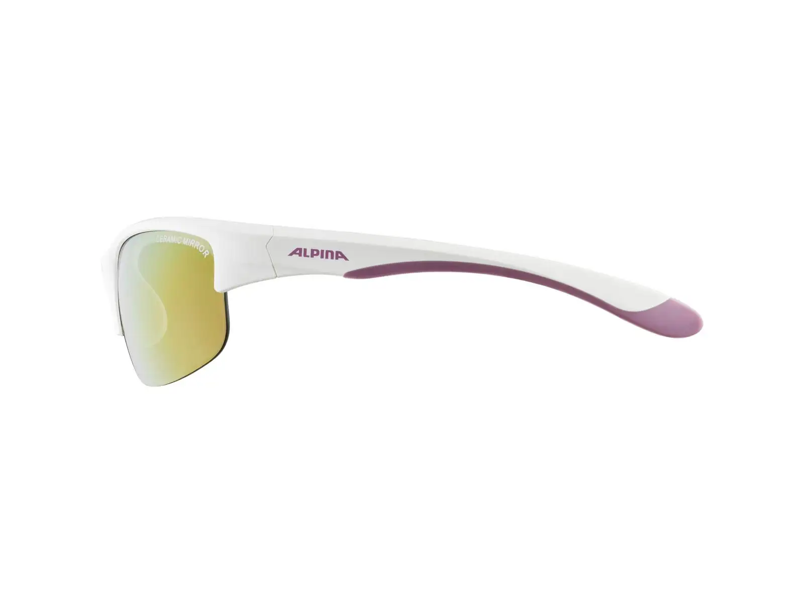 Alpina Flexxy Youth JR children's glasses White-Purple Matt/Pink mirror
