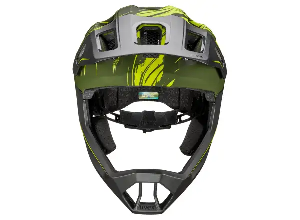 Uvex React JR Fullface MTB helmet Dark olive matt