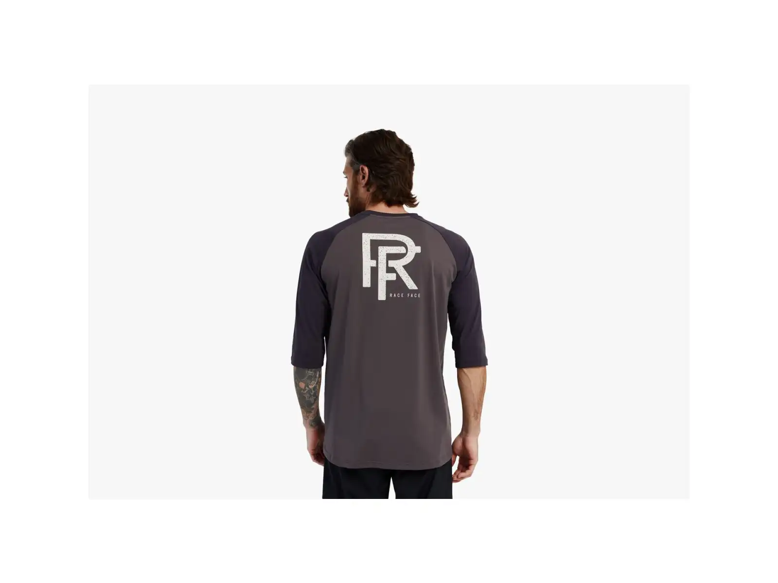 Race Face Commit men's shirt 3/4 sleeve  Charcoal