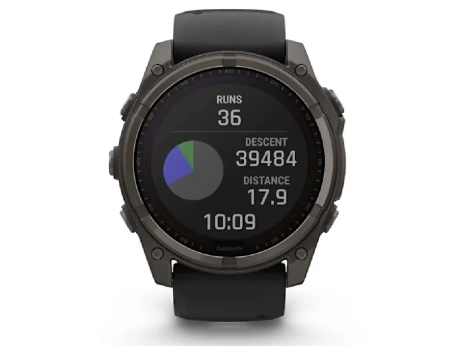 Garmin fenix 8 - 51 mm Solar Sapphire smart watch Carbon DLC Titanium Black/Pebble Gray