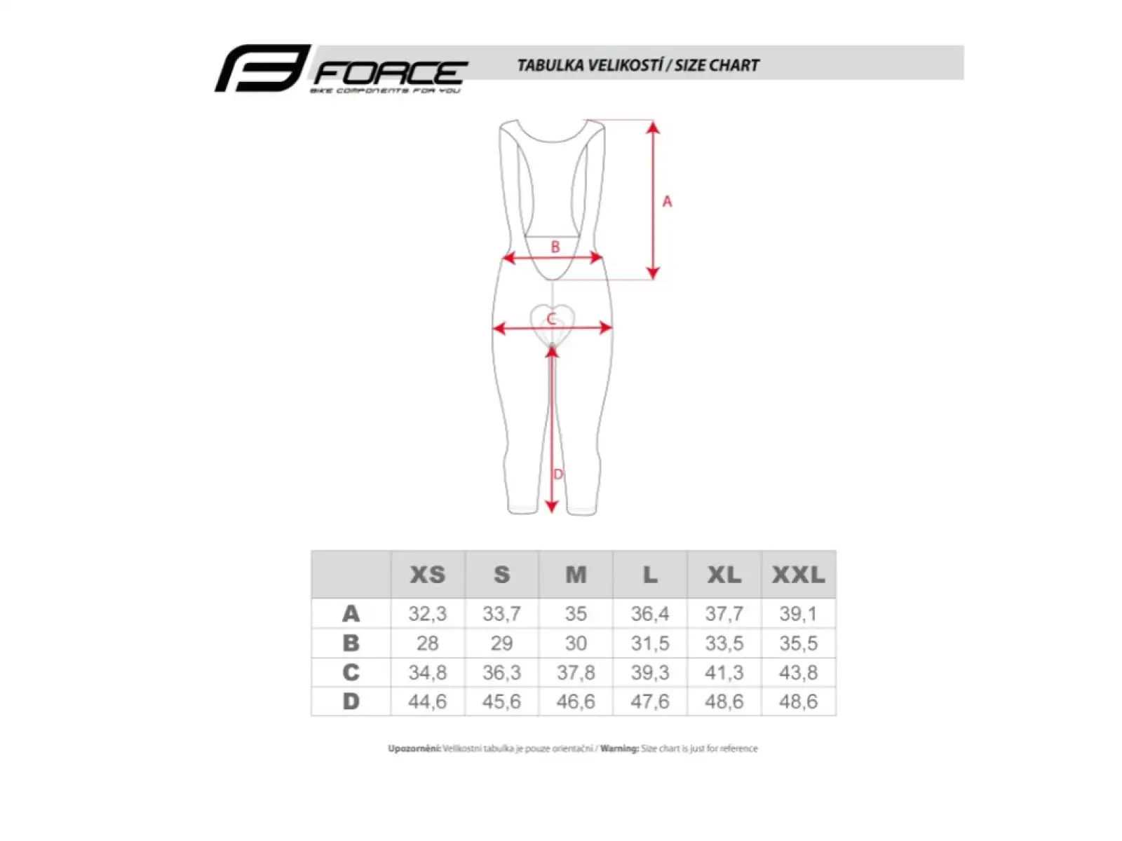 Force Story Lady 3/4 women's bib shorts with pad black