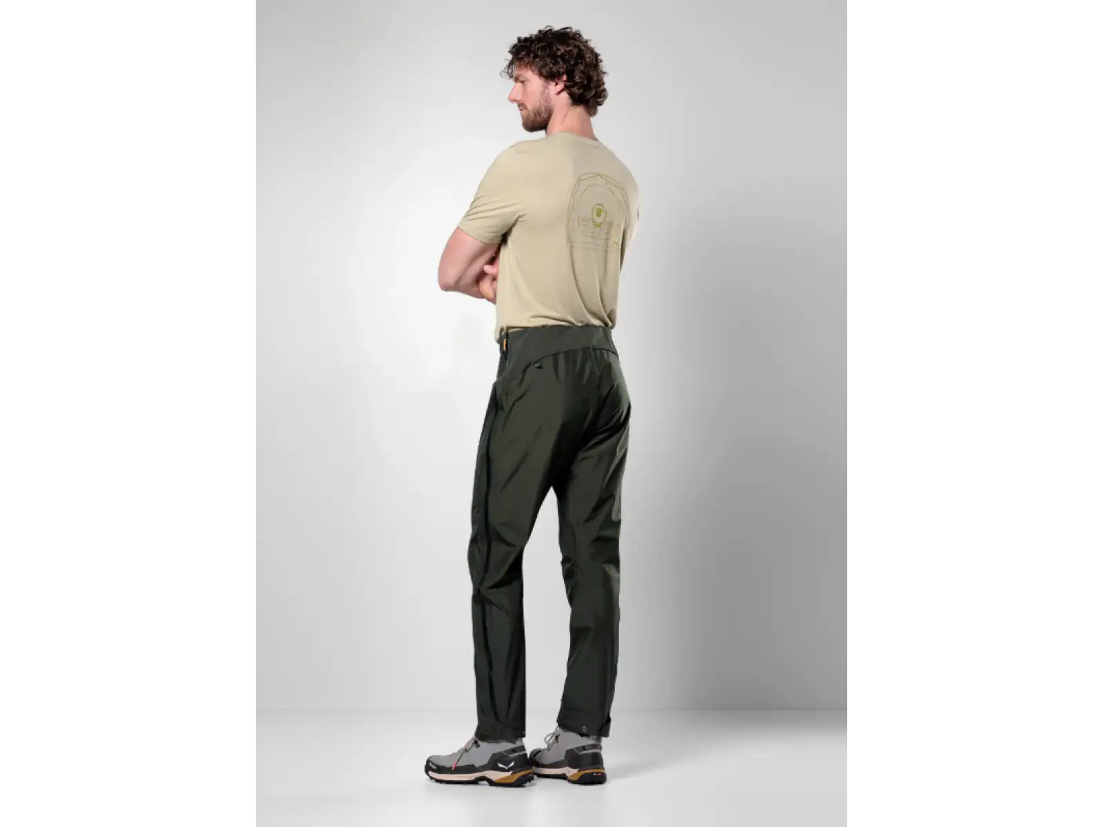 Salewa Puez PTX men's trousers dark olive