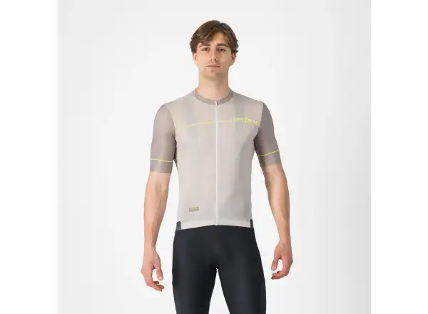 Castelli Unlimited Endurance 2 men's jersey short sleeve Silver Moon/Dark Silver Moon