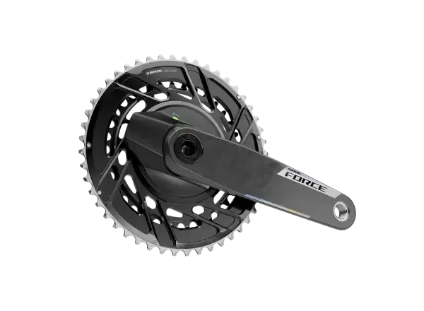 Sram Force E1 DUB cranks with power meter and chainrings 50/37 t.