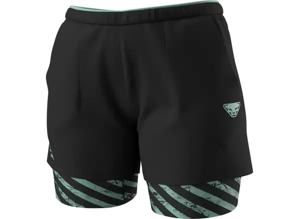 Dynafit Trail 2in1 women's running shorts Black Out