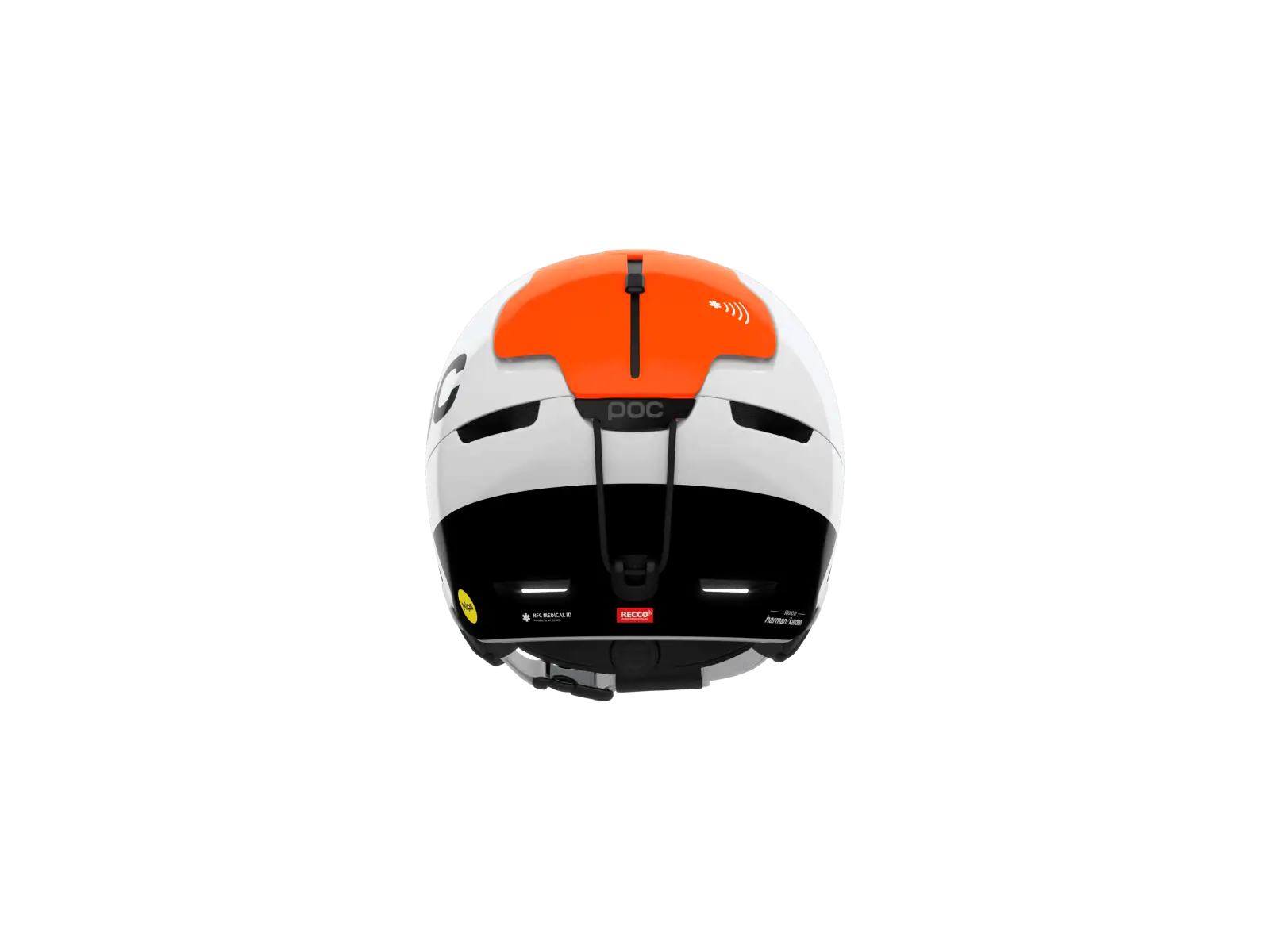 POC Obex Connect ski helmet Hydrogen White/Fluorescent Orange AVIP