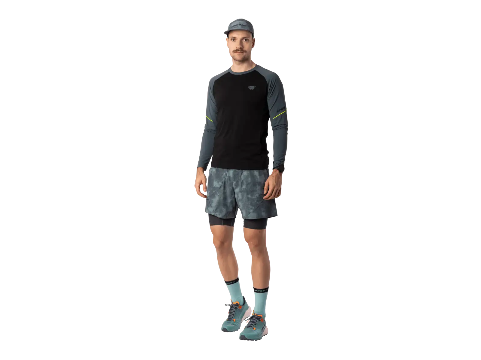 Dynafit Trail Reflective 2in1 men's running shorts Cinder