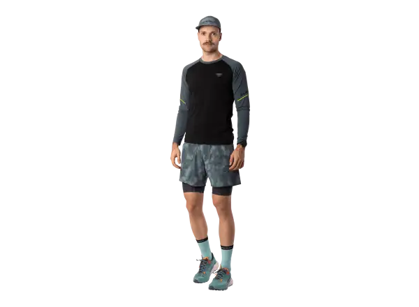 Dynafit Trail Reflective 2in1 men's running shorts Cinder