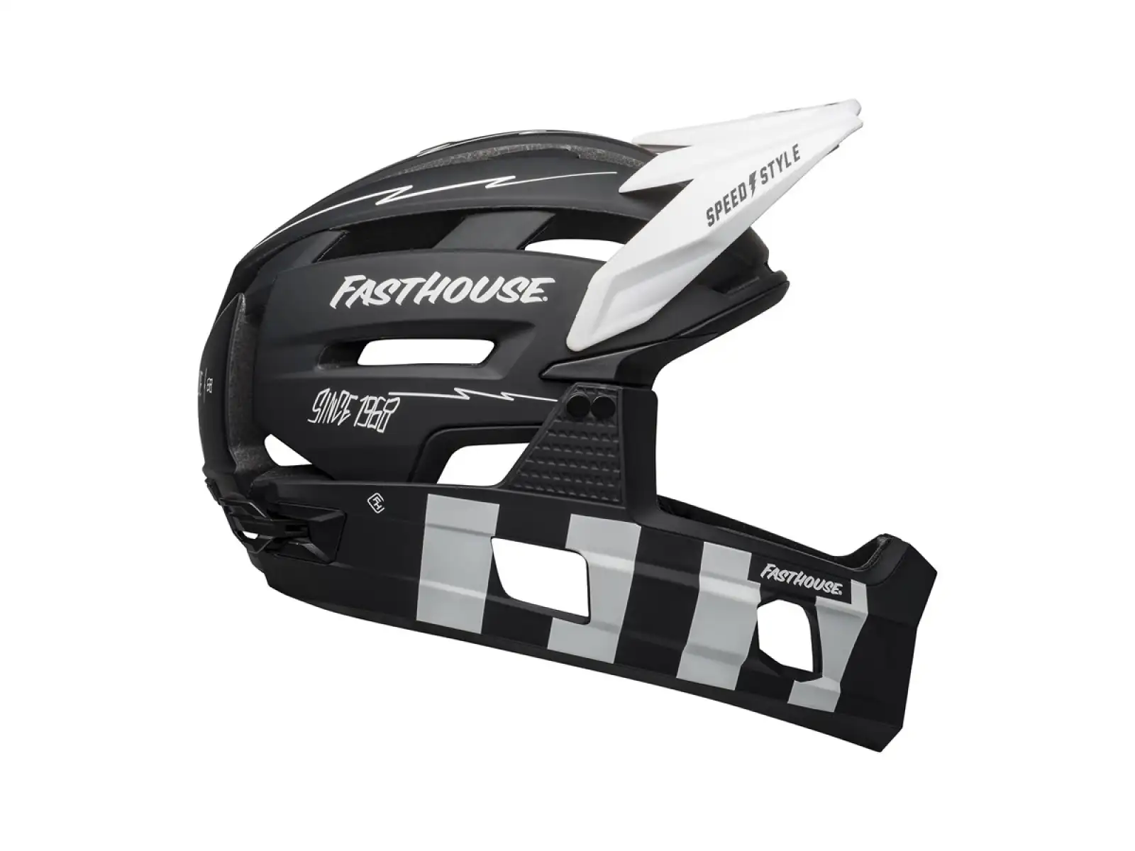 Bell Super Air R Mips helmet matte black/white fasthouse