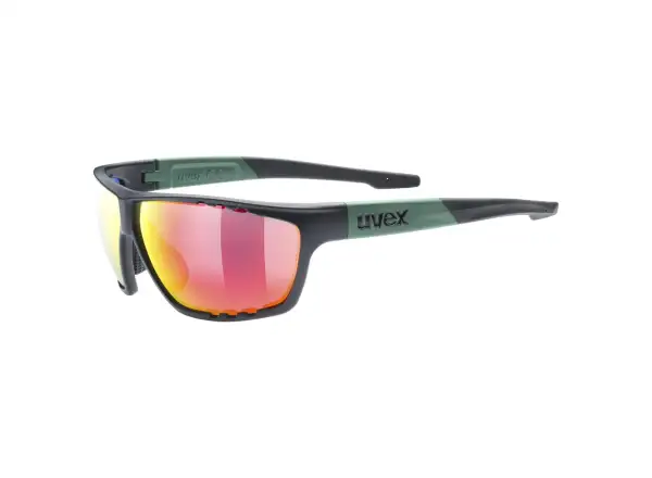 Uvex Sportstyle 706 glasses Black Moss Mat/Mirror Red