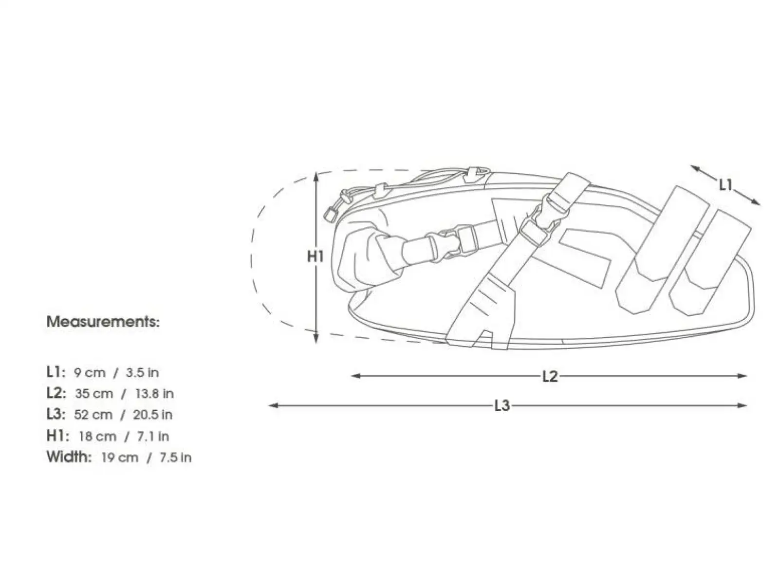 Apidura Expedition saddle pack 17 l saddle bag