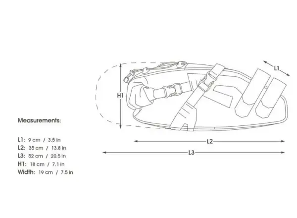 Apidura Expedition saddle pack 17 l saddle bag