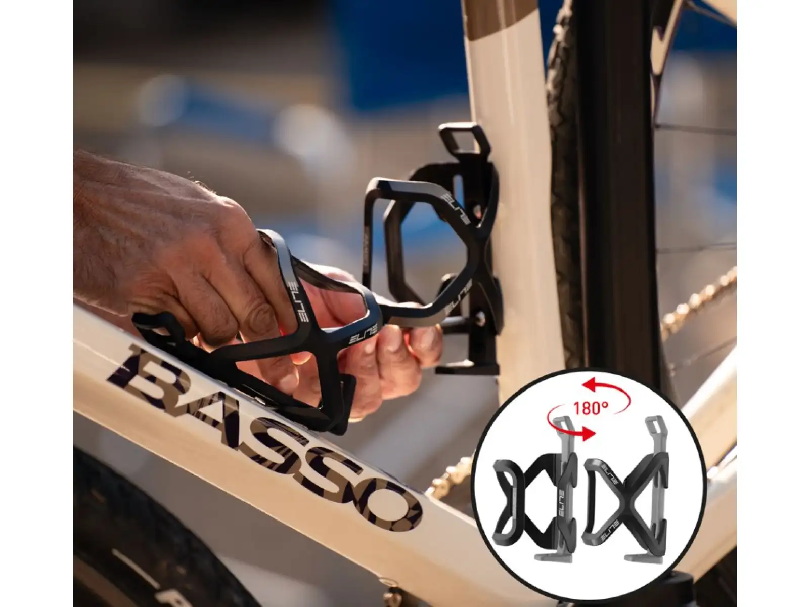 Elite Ambo bottle cage Black Graphic