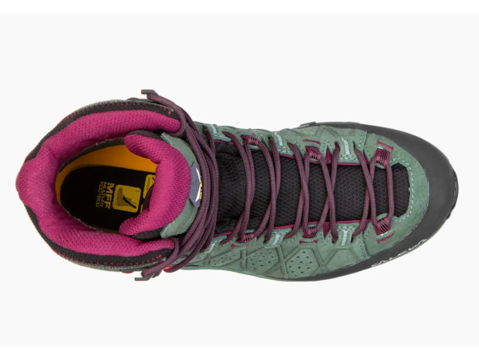 Salewa Alp Trainer 2 Mid GTX women's shoes Duck Green/Rhododendon