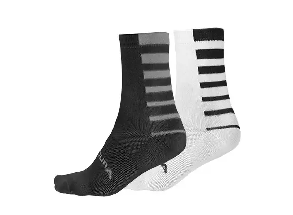 Endura Coolmax Stripe socks (2 pairs in package) Black