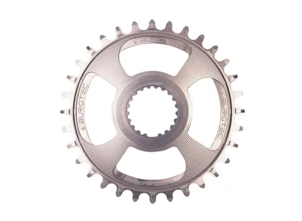Burgtec Thick Thin DM Shimano chainring 32 teeth silver