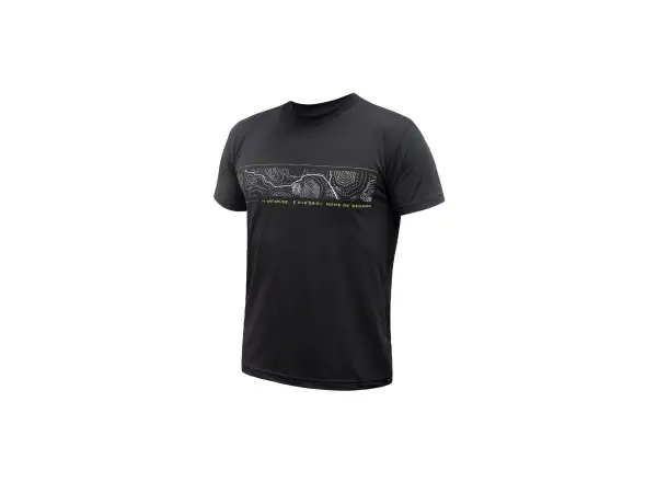 Sensor Coolmax GPS men's shirt short sleeve black