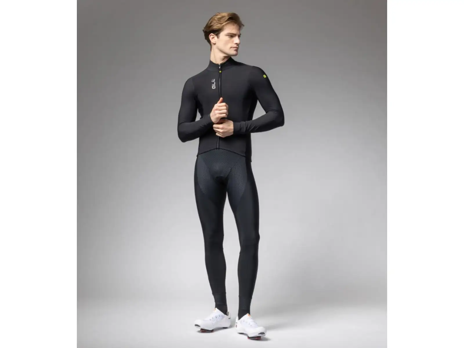 Alé Pragma Fondo 3.0 men's insulated jersey long sleeve Black