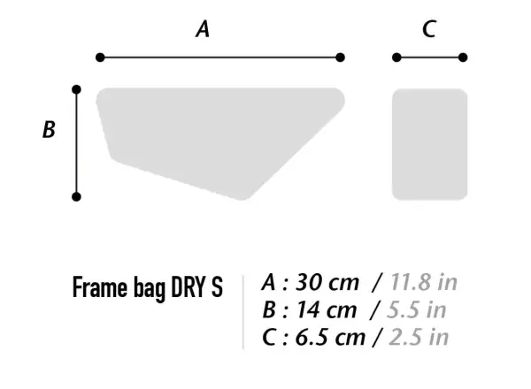 Woho X-Touring Frame bag Dry 2 l frame bag Diamond CyberCam Black