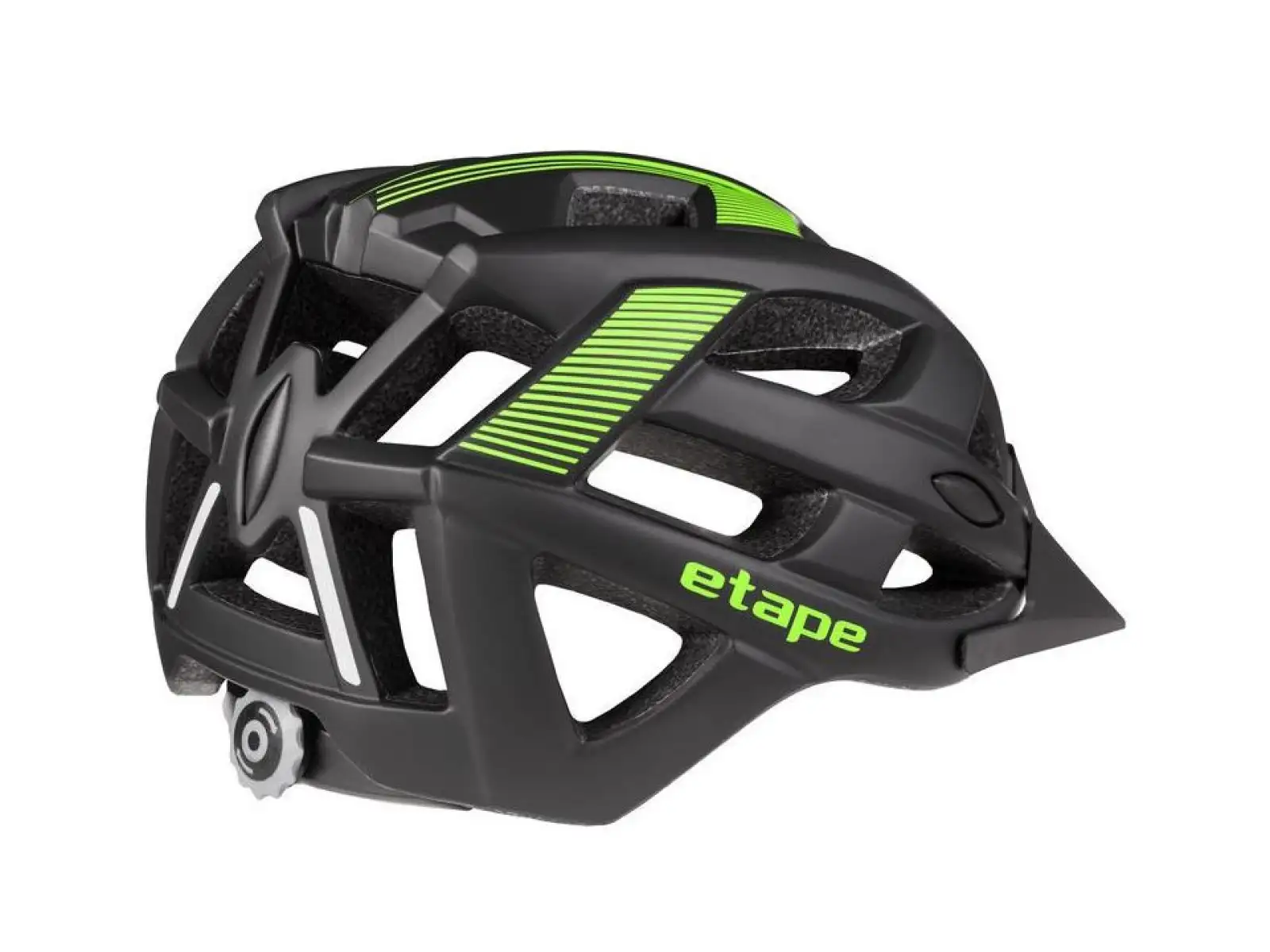 Etape Escape cycling helmet black/green matte